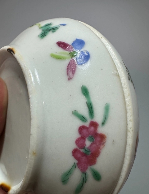 古玩陶瓷清同治粉彩五子奪魁圖蓋盒拍賣，當(dāng)前價(jià)格680元