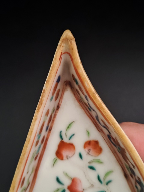 古玩陶瓷清同治粉彩五福捧壽圖攢盤拍賣,當前價格580元