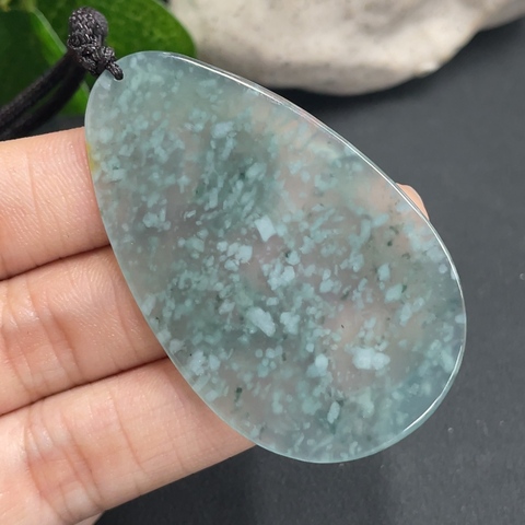 古玩玉器67天然翡翠雕刻松鶴延年紋飾掛件（正冰種）拍賣，當前價格330元