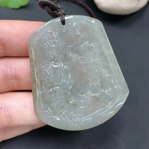 古玩玉器68天然翡翠掛件拍賣,當前價格230元