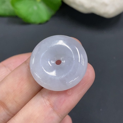 古玩玉器72天然翡翠平安扣拍賣,當前價格158元