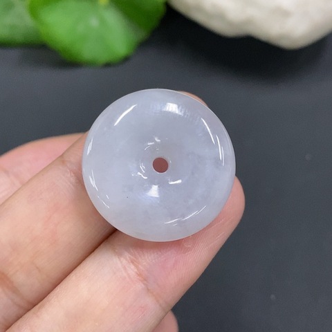 古玩玉器72天然翡翠平安扣拍賣,當前價格158元