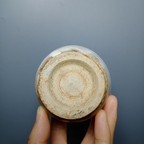 古玩陶瓷明代磁州窯白釉杯拍賣，當前價格388元