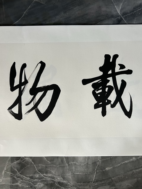 古玩字畫左中長(zhǎng)《厚德載物》拍賣，當(dāng)前價(jià)格245元