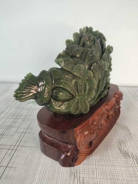 古玩玉器和田碧玉“白菜擺件”拍賣,當(dāng)前價(jià)格19888元