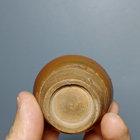 古玩陶瓷磁州窯紫金釉雞心罐拍賣,當前價格288元