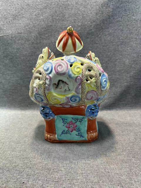 古玩陶瓷清末民初粉彩人物(唐英)造像拍賣,當前價格18888元