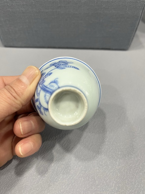 古玩陶瓷青花花卉紋杯拍賣,當前價格3500元