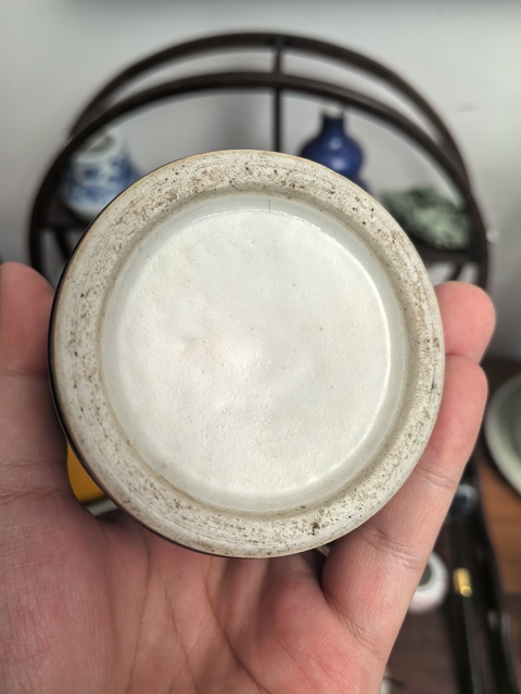 古玩陶瓷清中期郎紅釉筆筒拍賣，當前價格1800元