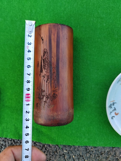 古玩雜項創匯竹筆筒拍賣，當前價格666元