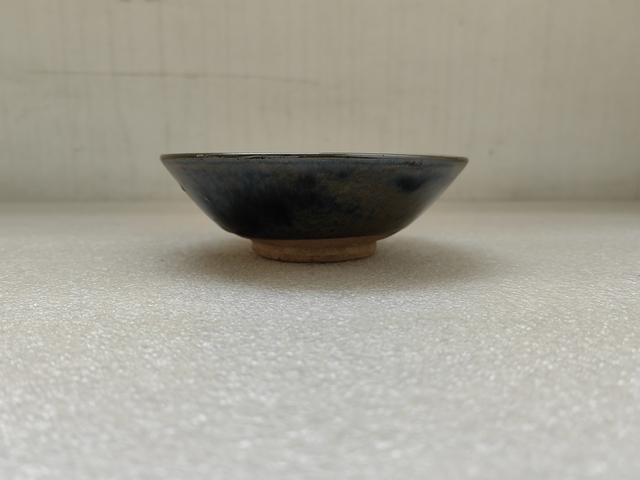 古玩陶瓷磁州窯窯變黑釉茶碗拍賣，當前價格450元