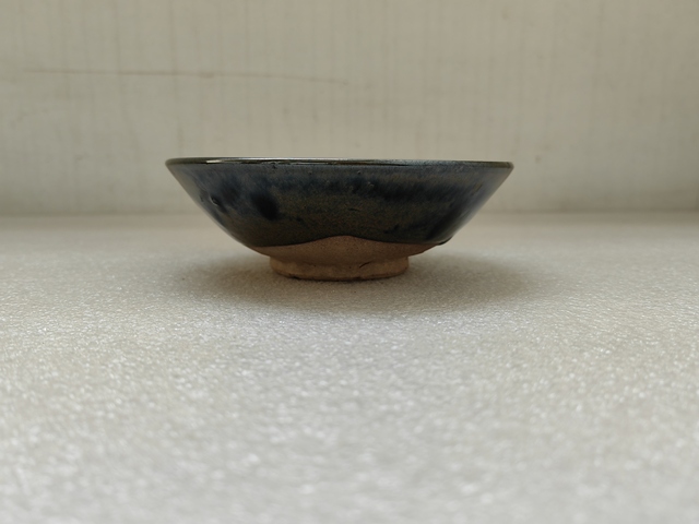 古玩陶瓷磁州窯窯變黑釉茶碗拍賣，當前價格450元