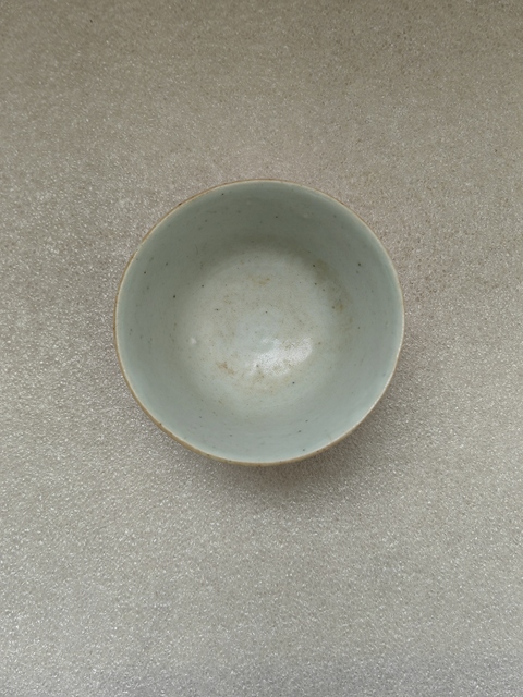 古玩陶瓷豆青釉仰鐘杯拍賣,當(dāng)前價(jià)格450元