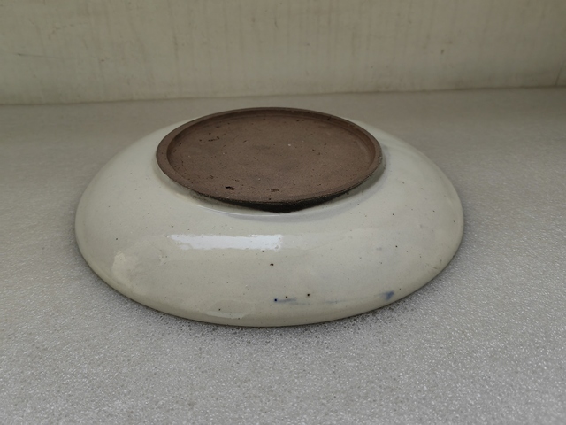 古玩陶瓷青花花卉紋盤拍賣,當前價格550元