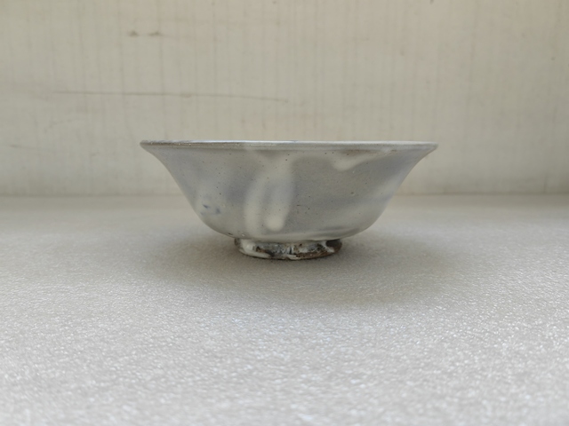 古玩陶瓷磁州窯青花花卉紋碗拍賣,當前價格450元