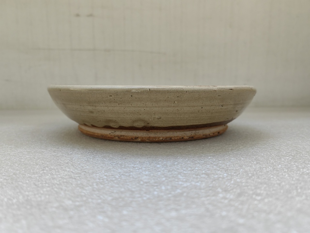 古玩陶瓷磁州窯白地黑花盤拍賣，當前價格680元