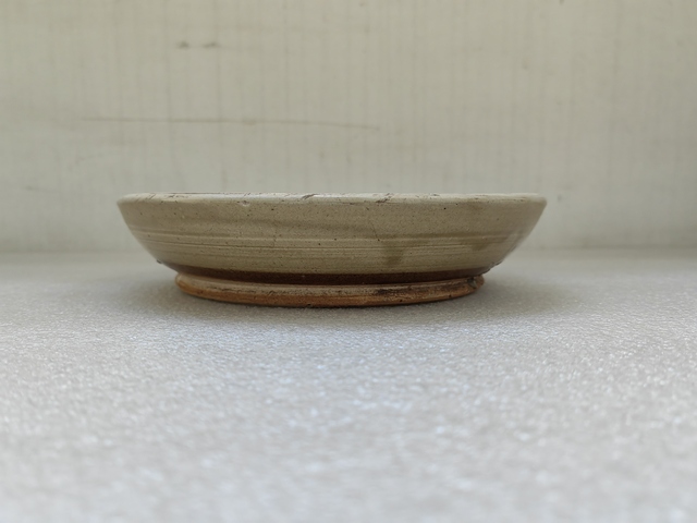 古玩陶瓷磁州窯白地黑花盤拍賣，當前價格680元