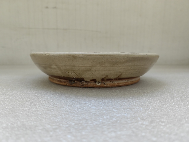 古玩陶瓷磁州窯白地黑花盤拍賣，當前價格680元