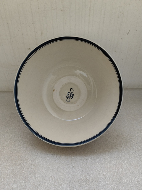 古玩陶瓷磁州窯青花花卉紋茶碗拍賣,當前價格1200元