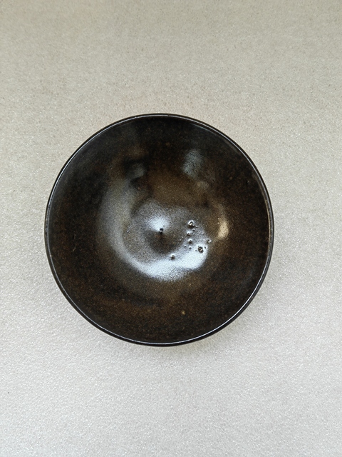 古玩陶瓷磁州窯茶葉末釉茶碗拍賣,當前價格398元