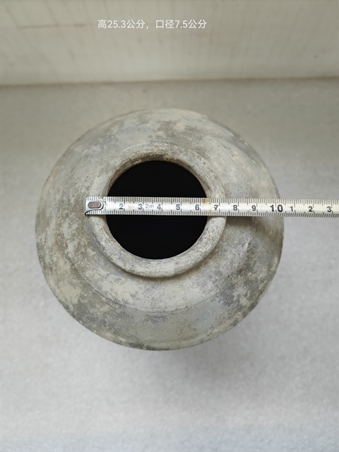 古玩陶瓷灰陶三獸足陶倉拍賣,當前價格780元