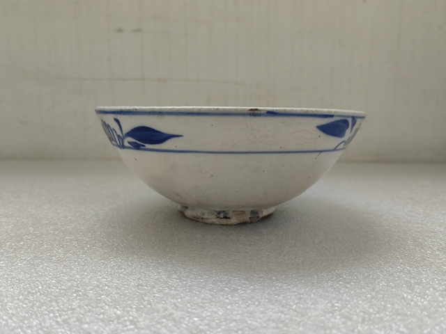 古玩陶瓷青花花卉紋碗拍賣,當前價格398元