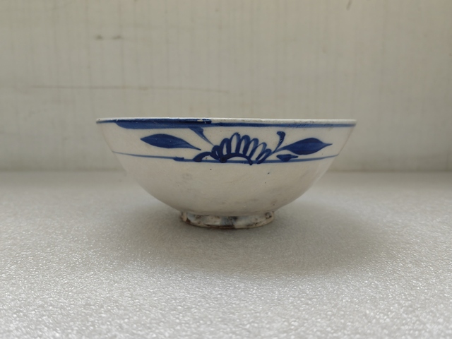 古玩陶瓷青花花卉紋碗拍賣,當前價格398元