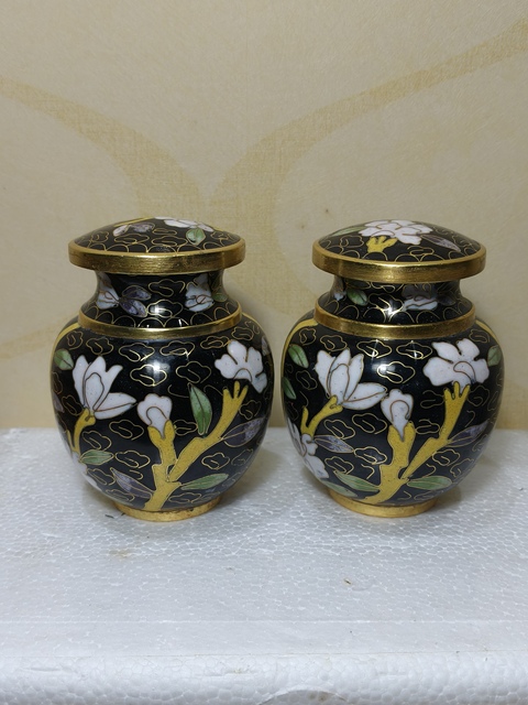 古玩雜項景泰藍掐絲小罐拍賣，當前價格368元