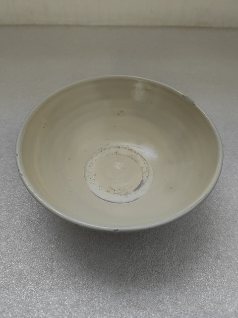 古玩陶瓷磁州窯淺黃釉茶碗拍賣，當前價格680元