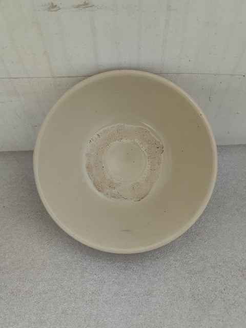 古玩陶瓷磁州窯淺黃釉碗拍賣,當前價格680元