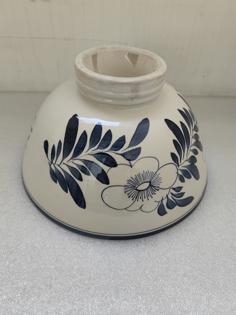 古玩陶瓷磁州窯青花花卉紋茶碗拍賣,當前價格1200元
