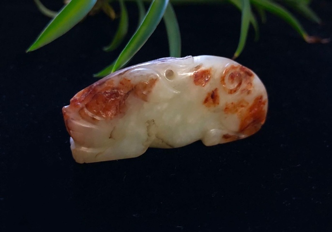 古玩玉器明打底和田玉雕“瑞獸”拍賣,當前價格26000元