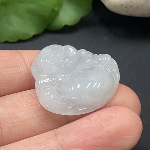 古玩玉器85天然翡翠佛公掛墜拍賣，當前價格198元