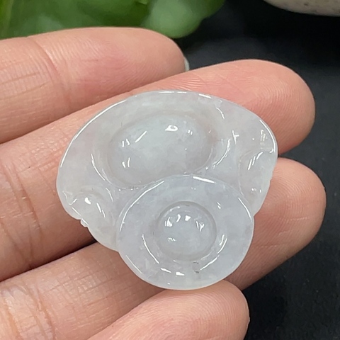 古玩玉器85天然翡翠佛公掛墜拍賣，當前價格198元