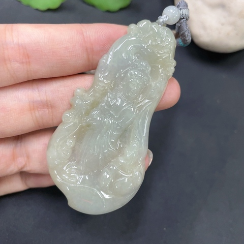 古玩玉器86天然翡翠掛件拍賣,當前價格168元