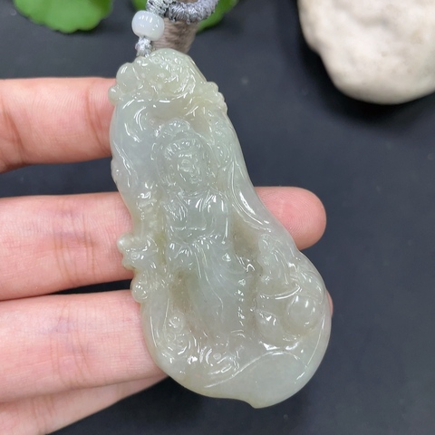 古玩玉器86天然翡翠掛件拍賣,當前價格168元