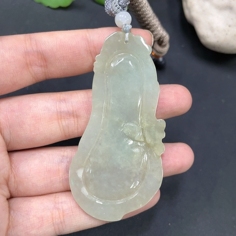 古玩玉器86天然翡翠掛件拍賣,當前價格168元