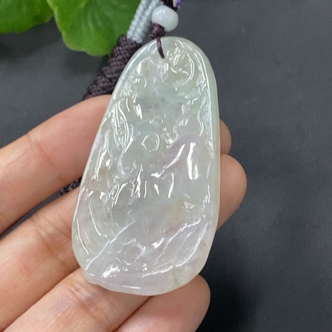 古玩玉器91天然翡翠雕刻生肖羊題材掛件拍賣,當前價格270元