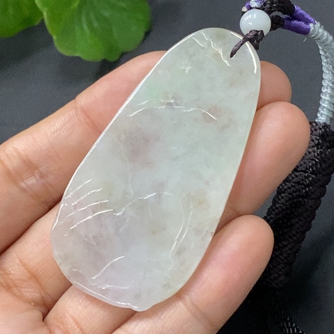 古玩玉器91天然翡翠雕刻生肖羊題材掛件拍賣,當前價格270元
