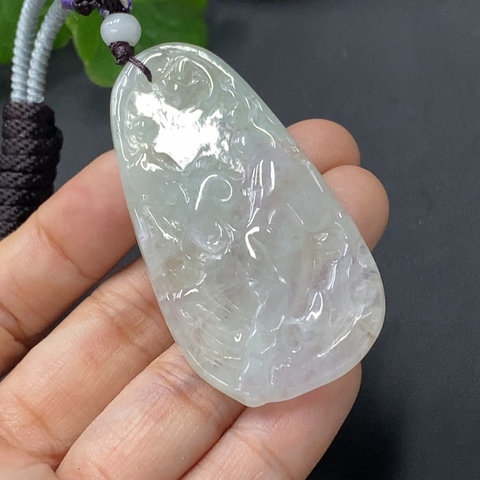 古玩玉器91天然翡翠雕刻生肖羊題材掛件拍賣,當前價格270元