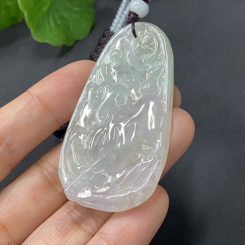 古玩玉器91天然翡翠雕刻生肖羊題材掛件拍賣,當前價格270元