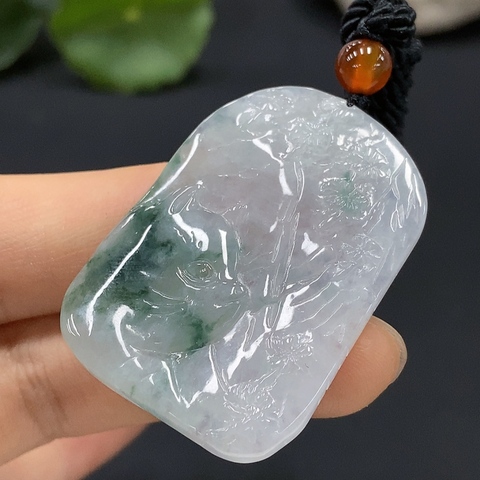 古玩玉器93天然翡翠掛件總重11.115g拍賣,當前價格180元