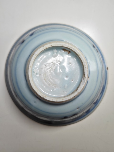 古玩陶瓷明早期青花山水云氣花卉紋茶碗拍賣,當前價格6789元