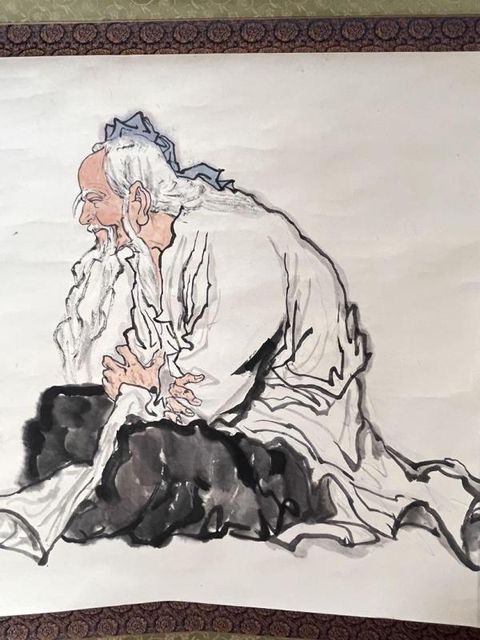 古玩字畫丹青《壽翁神龜圖》真品鑒賞圖