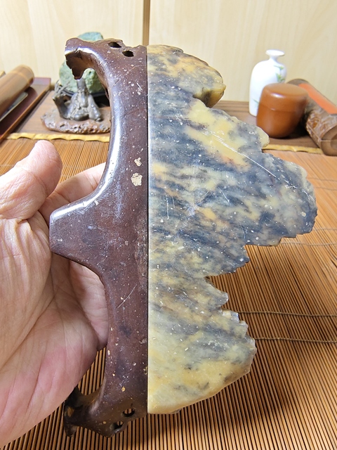 古玩雜項(xiàng)創(chuàng)匯青田石山子拍賣，當(dāng)前價(jià)格1580元