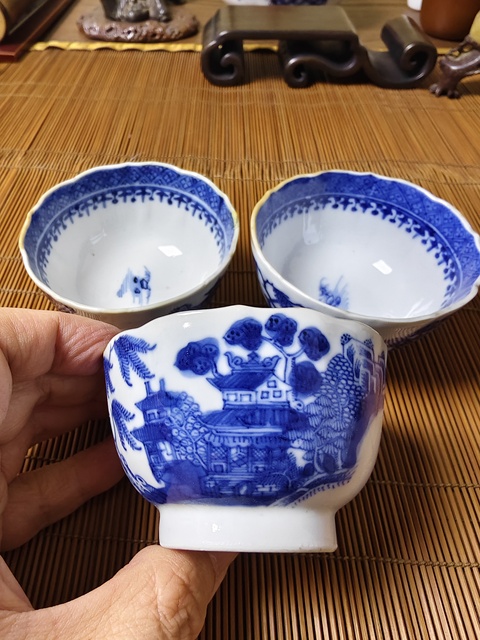 古玩陶瓷乾隆 青花山水杯拍賣,當前價格1580元