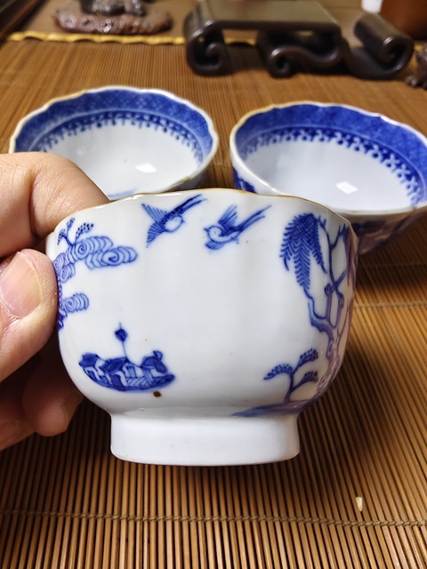 古玩陶瓷乾隆 青花山水杯拍賣,當前價格1580元