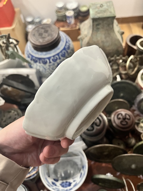 古玩陶瓷清代歲寒三友松竹梅盤拍賣，當前價格299元