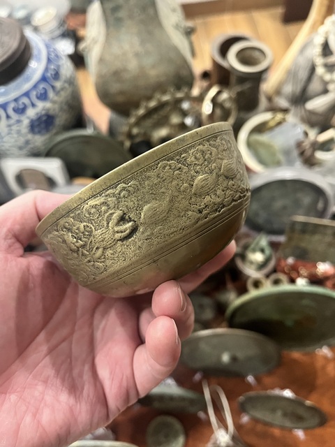 古玩雜項清代銅缽拍賣,當前價格299元