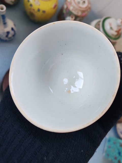 古玩陶瓷清中晚期粉彩竹子詩(shī)文杯拍賣(mài),當(dāng)前價(jià)格788元